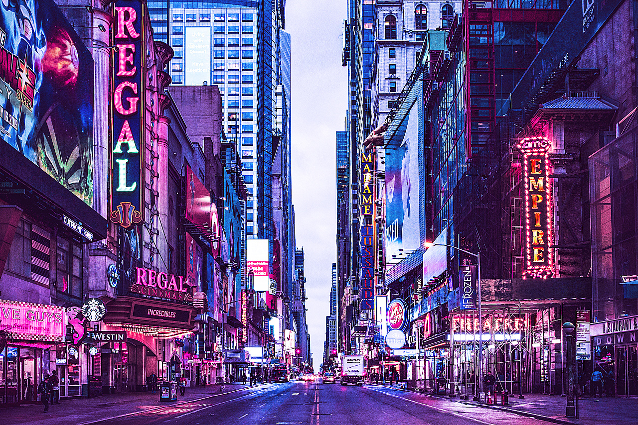 赛博朋克 故障风 霓虹灯练习