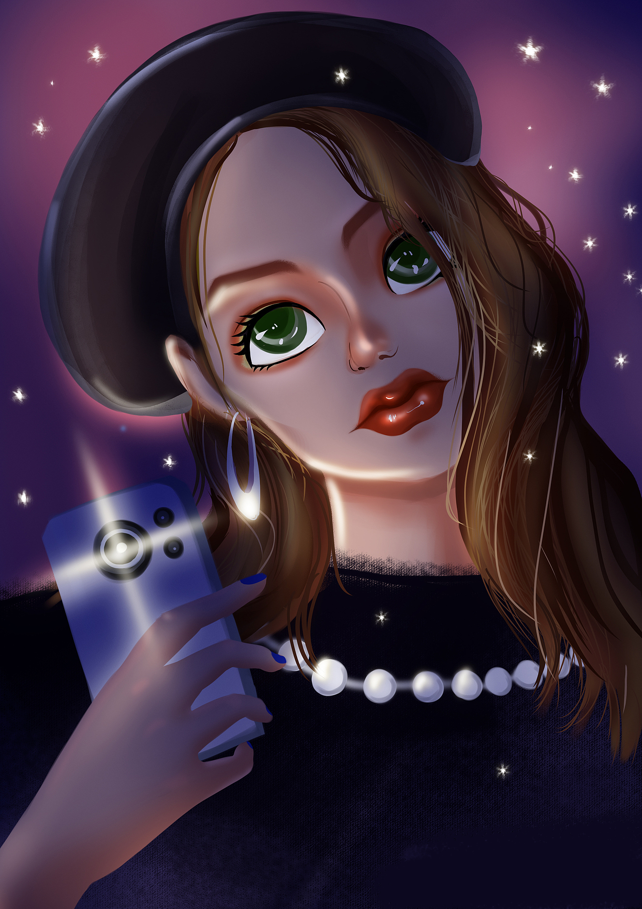 欧美人物头像|插画|新锐潮流插画|姜味软糖_原创作品-站酷zcool