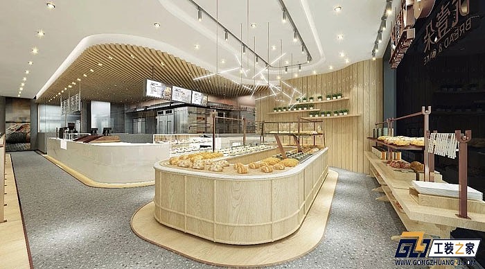 西安时尚面包店装修设计图（图ZMTI0ODUyMjc2） - 家装设计 - 站酷设计师工装之家装修网原创素材 - 站酷ZCOOL