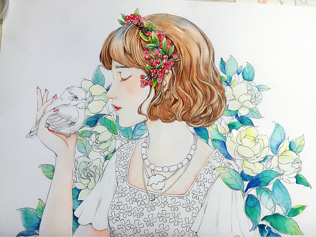 午后小涂森女系列（图ZNzEwMTQyNjA=） - 商业插画 - 站酷设计师口口韩原创素材 - 站酷ZCOOL