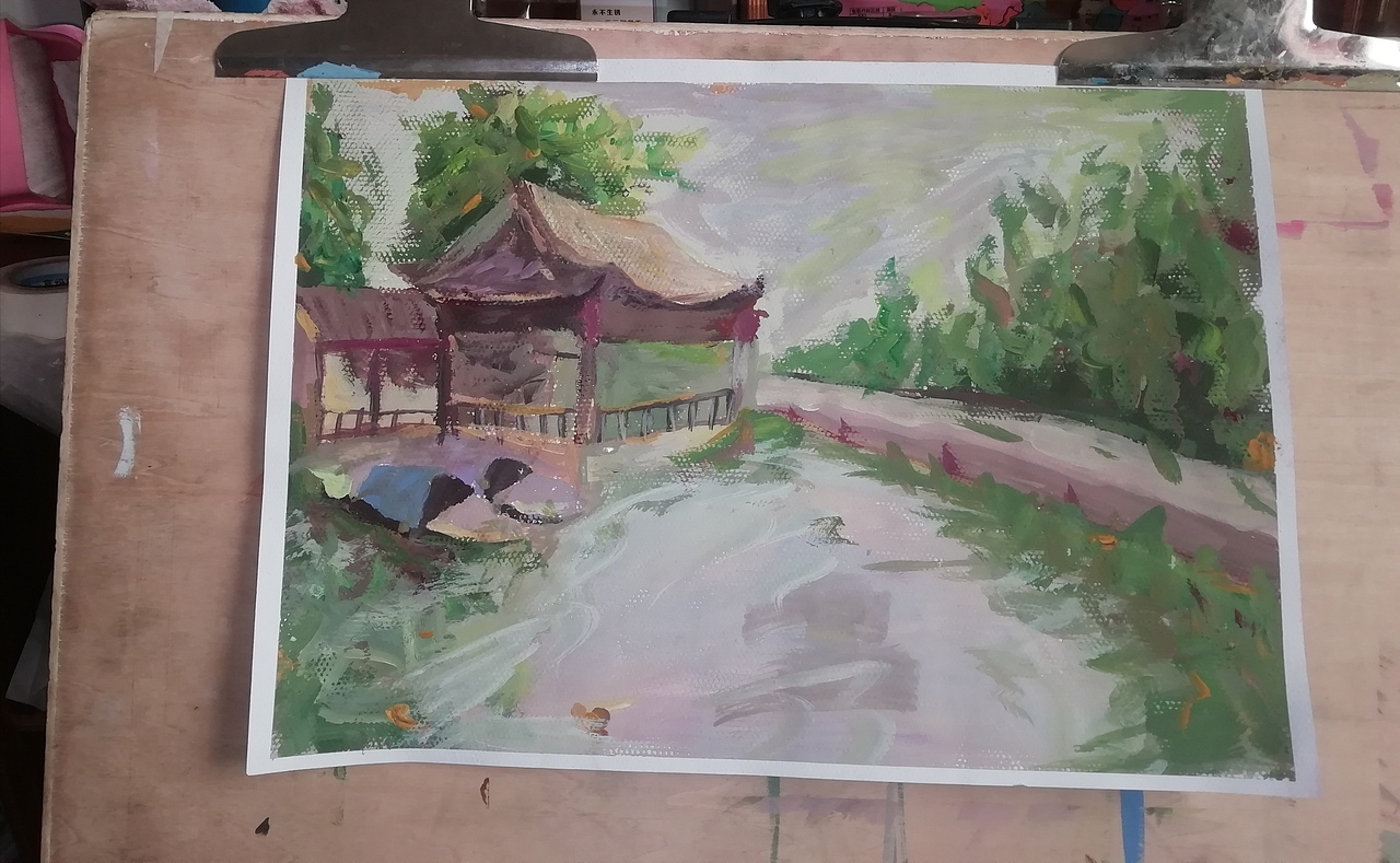 宫崎骏 风格色彩风景