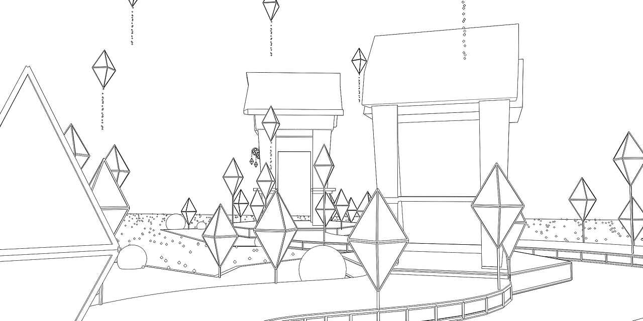 夏季漓光星河礼品屋美陈