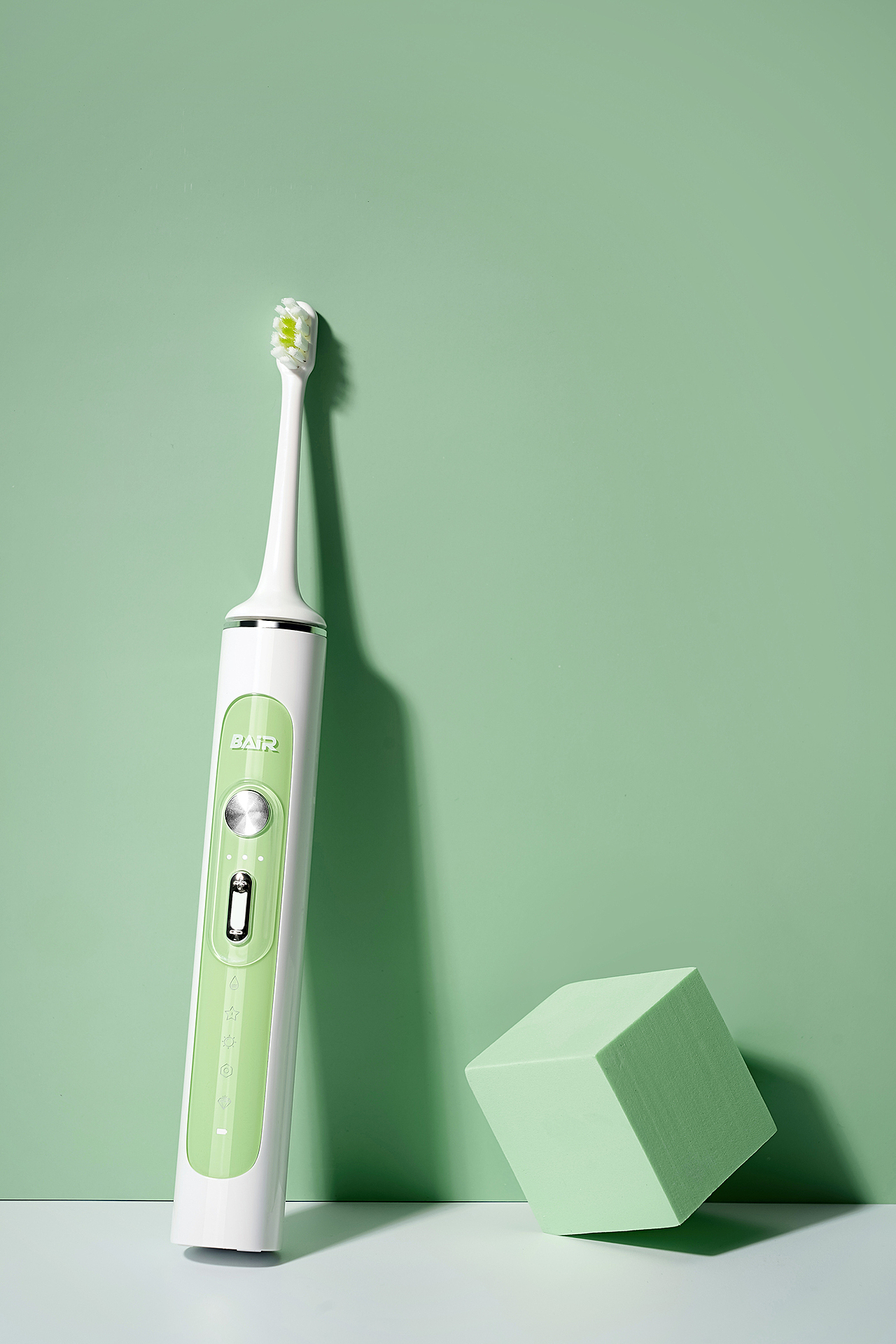 拜尔电动牙刷g201绿蓝粉