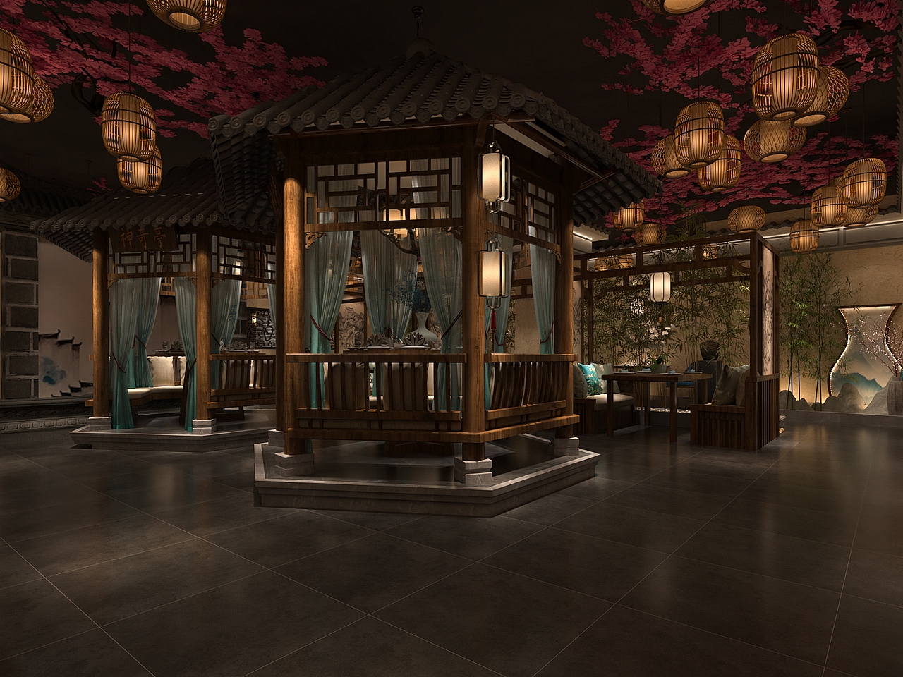 中式风格餐厅饭店的设计 陈超（图ZMTg4NDgzODcy） - 家装设计 - 站酷设计师陈超设计原创素材 - 站酷ZCOOL