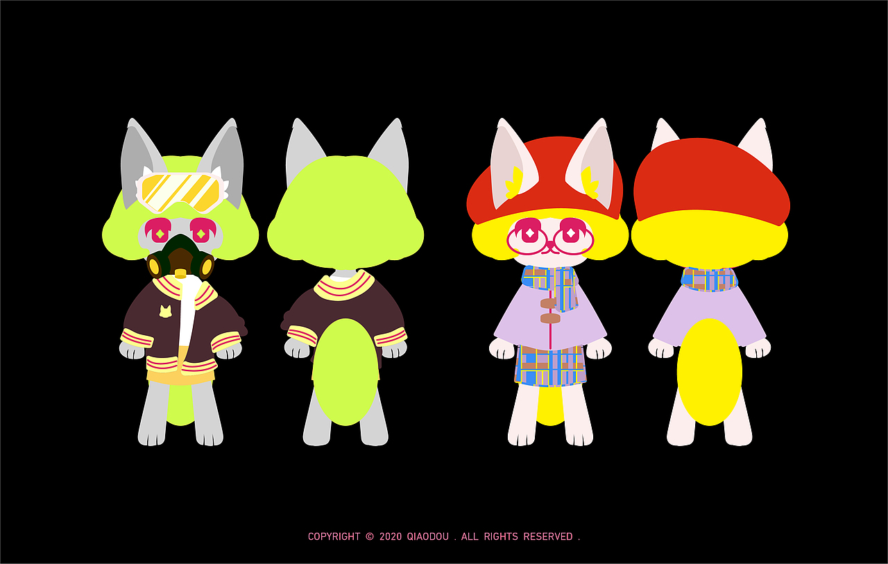 大耳狐狸可那——若来新文创形象设计（图ZMjIwODgwMDgw） - IP形象 - 站酷设计师桥豆不是麻袋原创素材 - 站酷ZCOOL