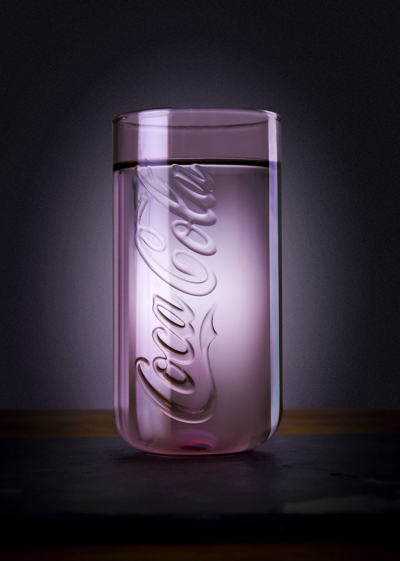 可口可乐玻璃杯手机打光拍摄