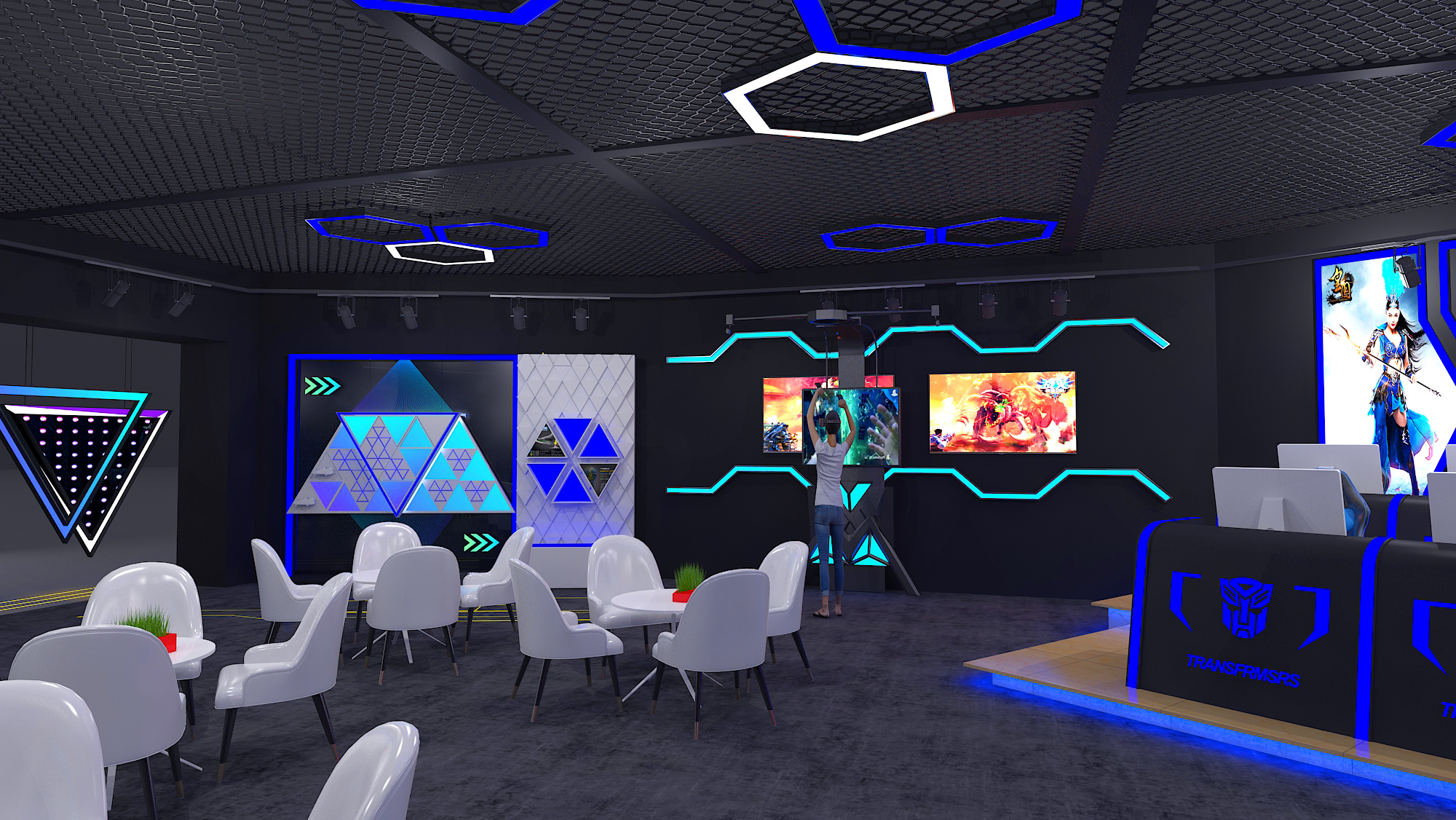 电竞馆|空间|展陈设计|费man - 原创作品 - 站酷 (zcool)