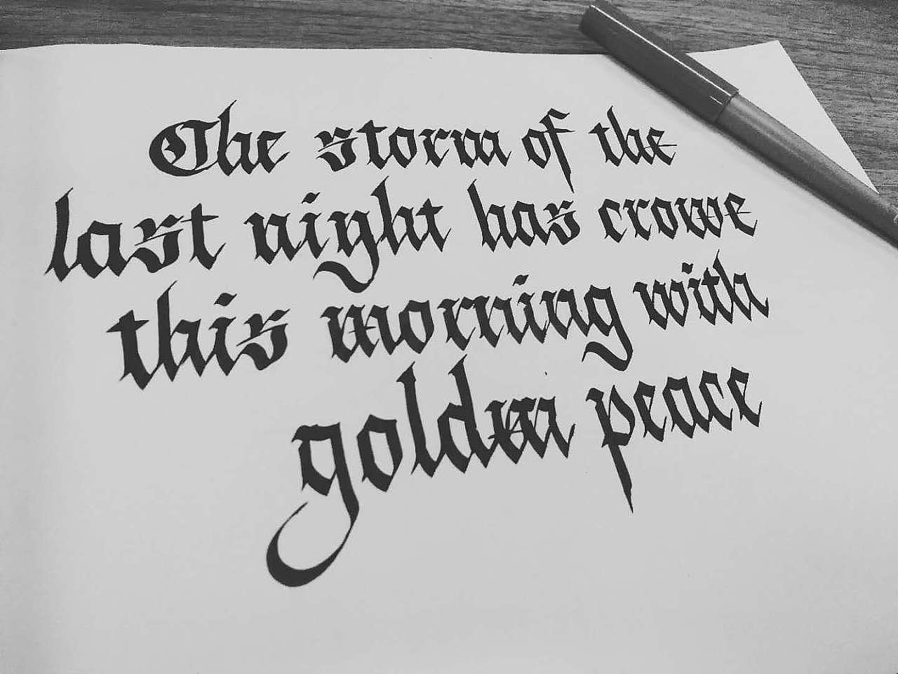 [calligraphy x lettering] 西文书法