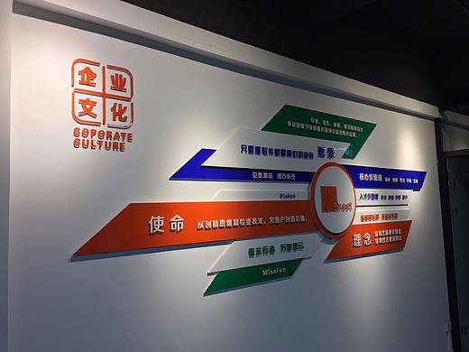微尔街品牌文化墙设计制作落地