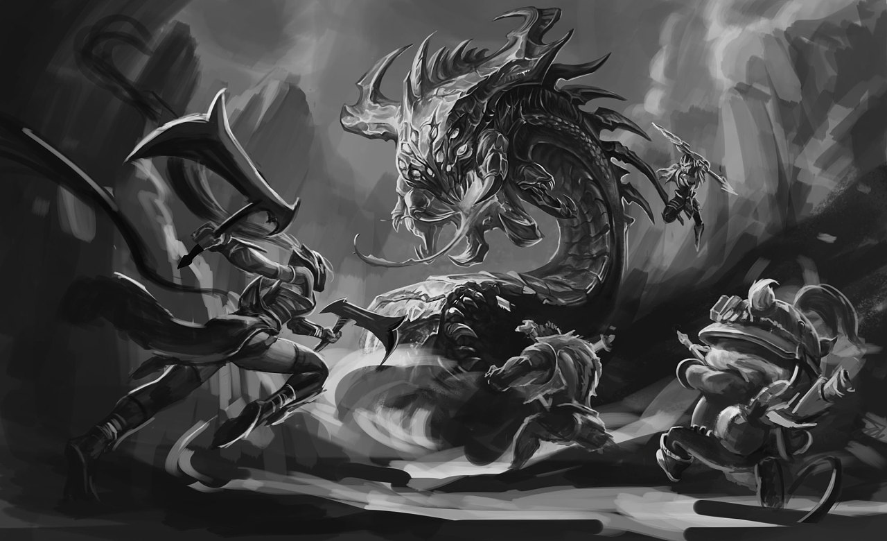 《英雄联盟纳什男爵》|插画|游戏原画|dogbeepark - 原创作品 - 站酷