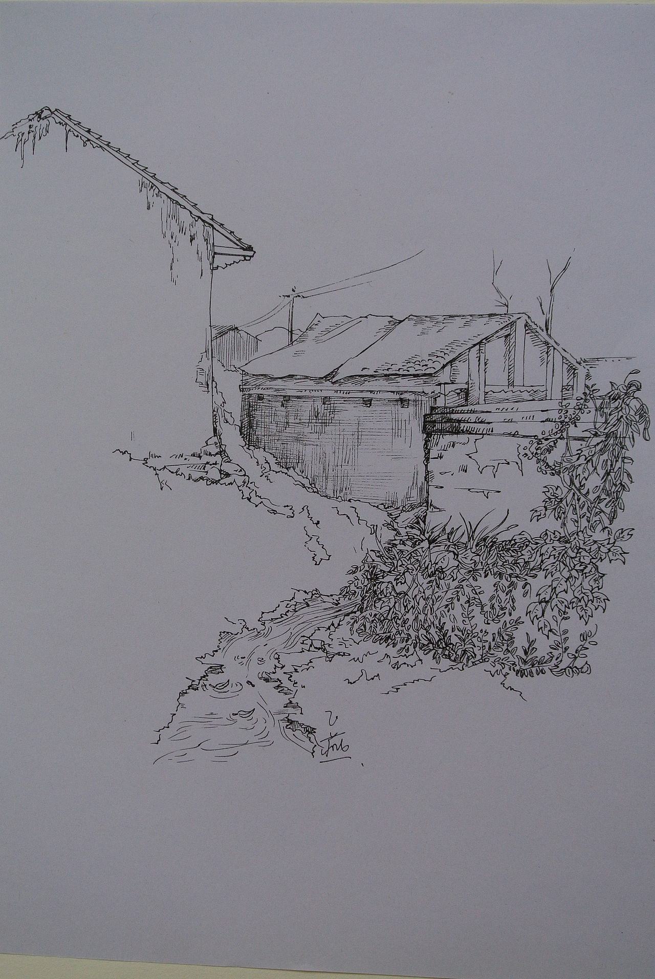 陕西吴山写生作品系列