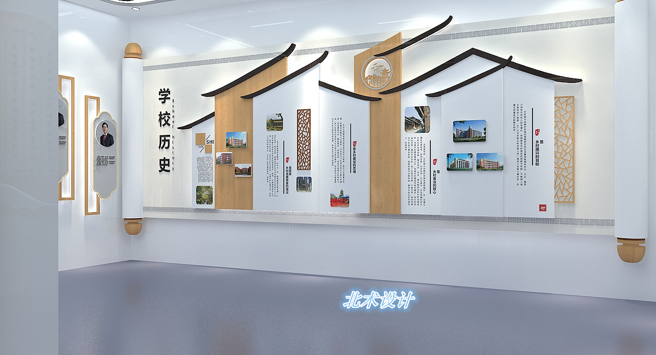 现代风白色系校史馆（图ZMjY4NjcxMDI4） - 场景 - 站酷设计师治术艺空原创素材 - 站酷ZCOOL