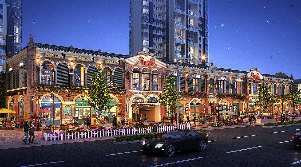 新河天地商业街区设计效果图