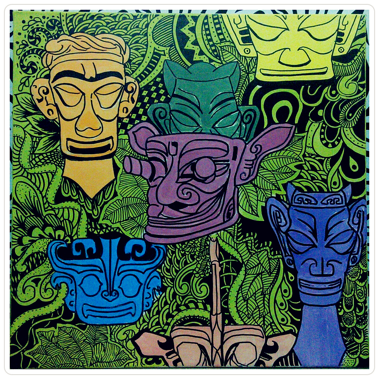 三星堆系列插画创作|插画|创作习作|赵璠_原创作品-站酷(zcool)