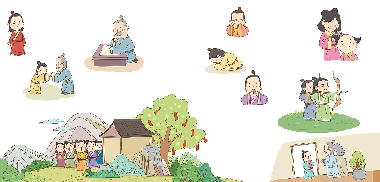 我们的礼仪（图ZMjY3NDY0NzEy） - 商业插画 - 站酷设计师春秋笔绘原创素材 - 站酷ZCOOL