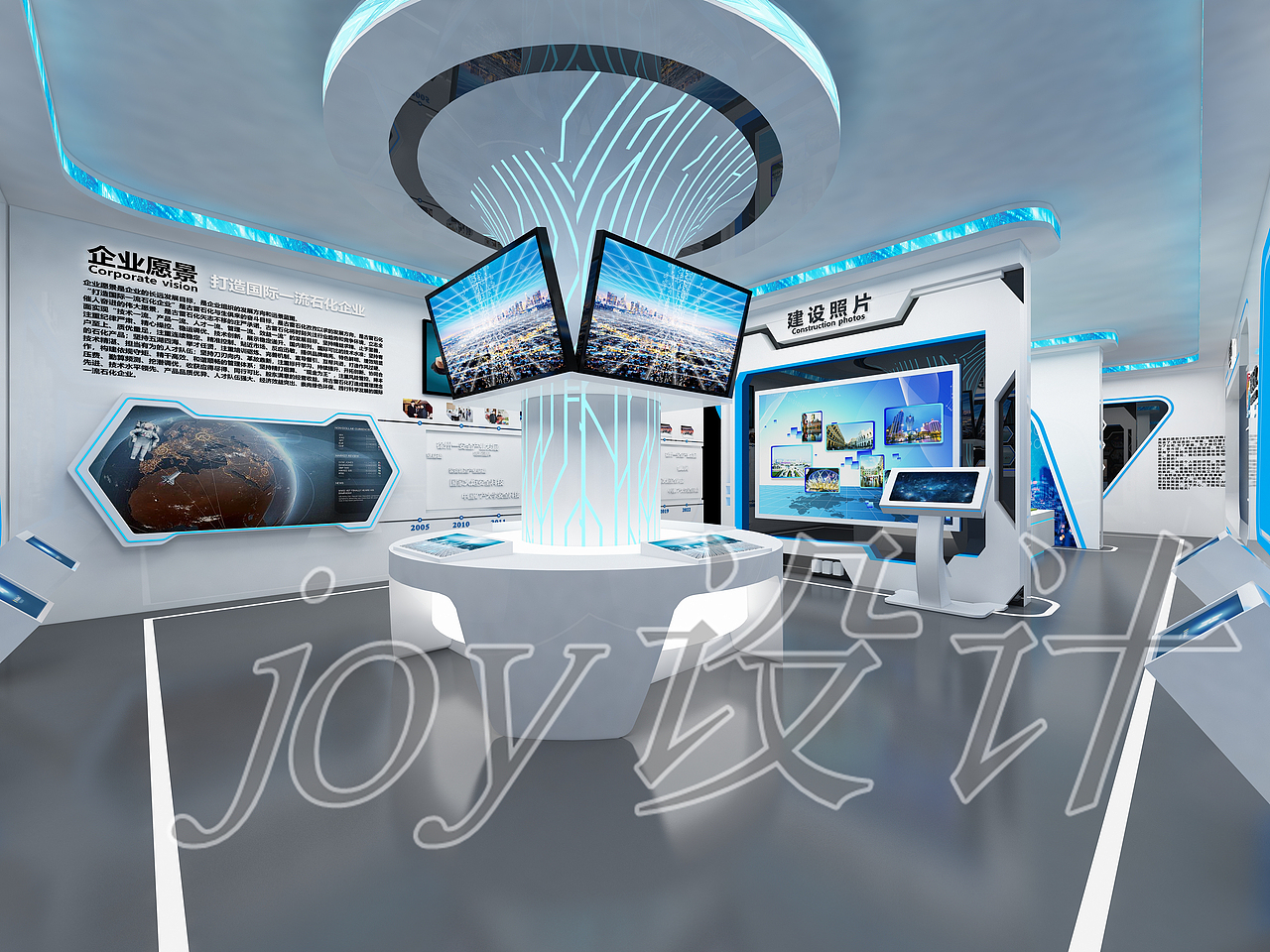 现代科技企业展厅（图ZMjg4MzI1NDUy） - 其他三维 - 站酷设计师zsykping原创素材 - 站酷ZCOOL