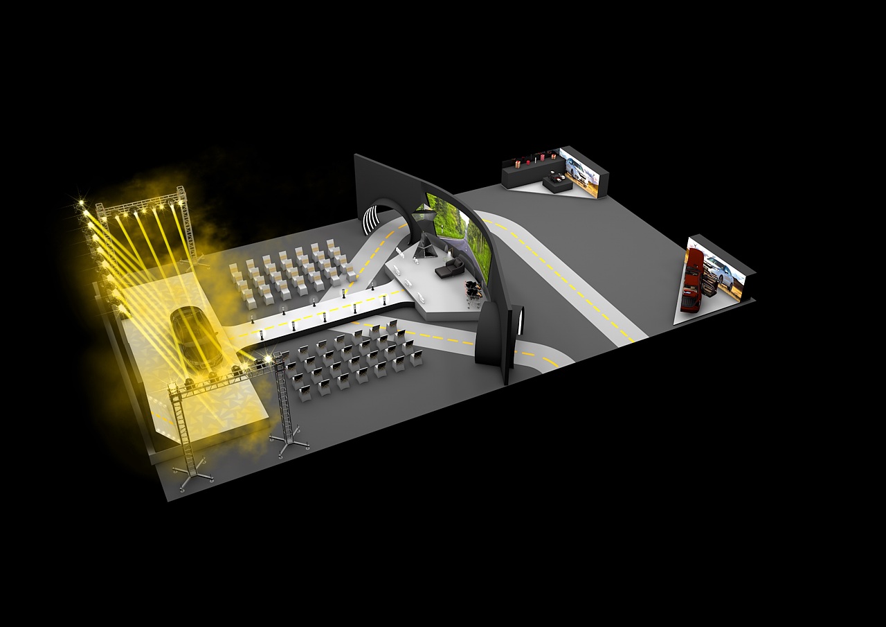 C4D三合一电脑灯xBeamlamps舞台效果图演示|三维|展览|星光舞美设计 - 原创作品 - 站酷 (ZCOOL)