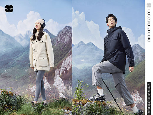 冲锋衣拍摄|登山|模特