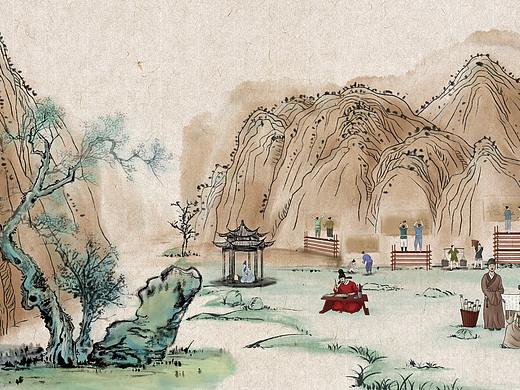 古风手绘场景（个人主页-ZNTIzNDU4Mjg=） - 创作习作 - 站酷设计师择境之荒原创素材 - 站酷ZCOOL