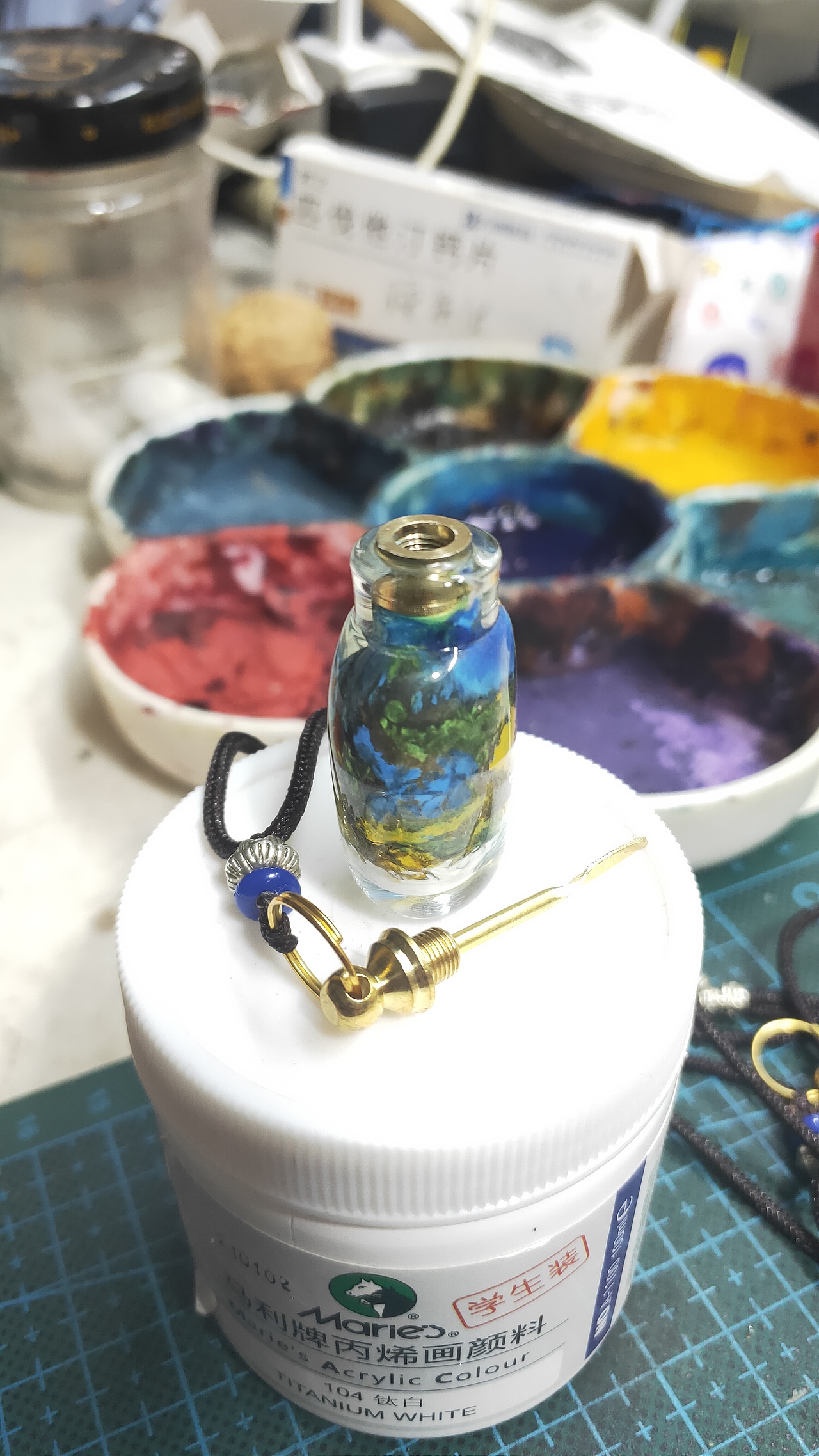 【山水大写意】鼻烟壶内画初体验（图ZMjYxNTc4MDAw） - 绘画 - 站酷设计师斫画丁丁原创素材 - 站酷ZCOOL