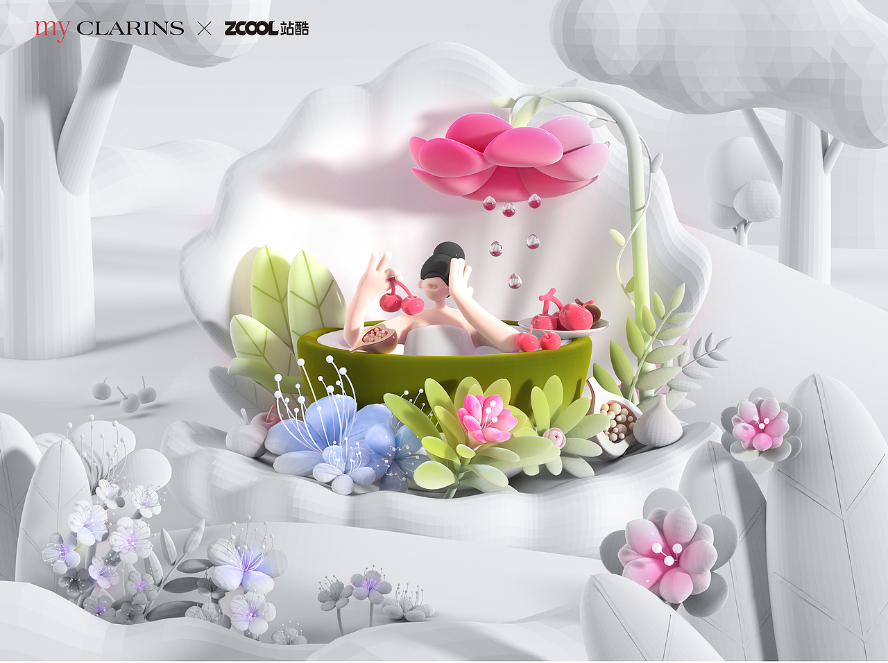 my CLARINS寻找天然好食肌（图ZMjk4NzkyMzU2） - 海报 - 站酷设计师迷雾森林zzz原创素材 - 站酷ZCOOL