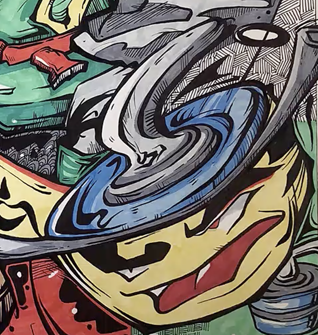 冬日印象装饰画鲁迅美术学院装饰画考研设计