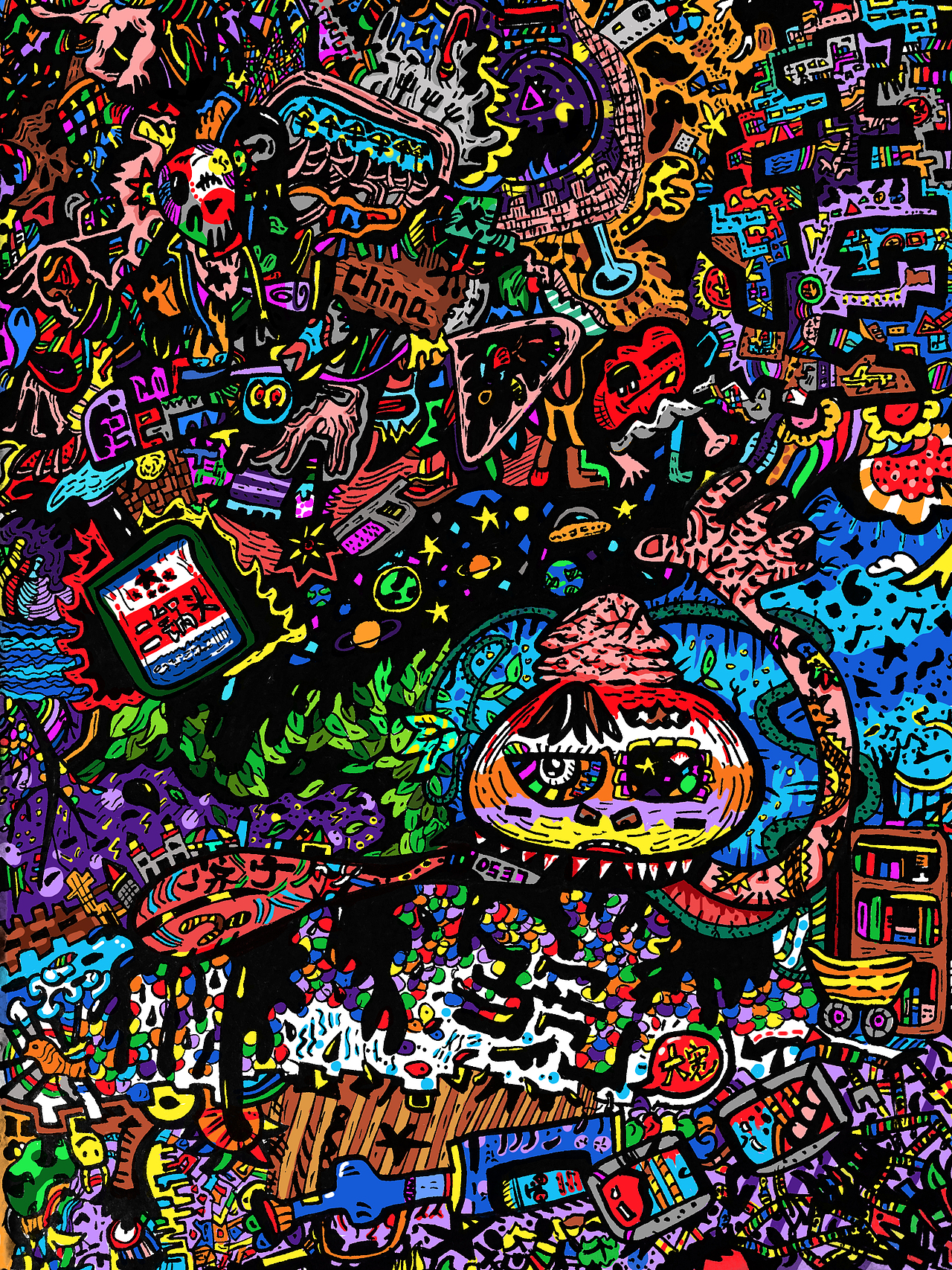 怪胎(密集恐惧症)|插画|创作习作|马大宽丶_原创作品-站酷zcool