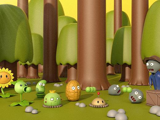 C4D-植物大战僵尸