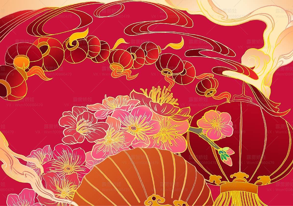 金猪年画/手绘插画——2019