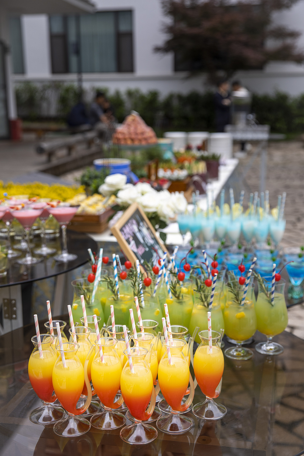 甜品,鸡尾酒摆台