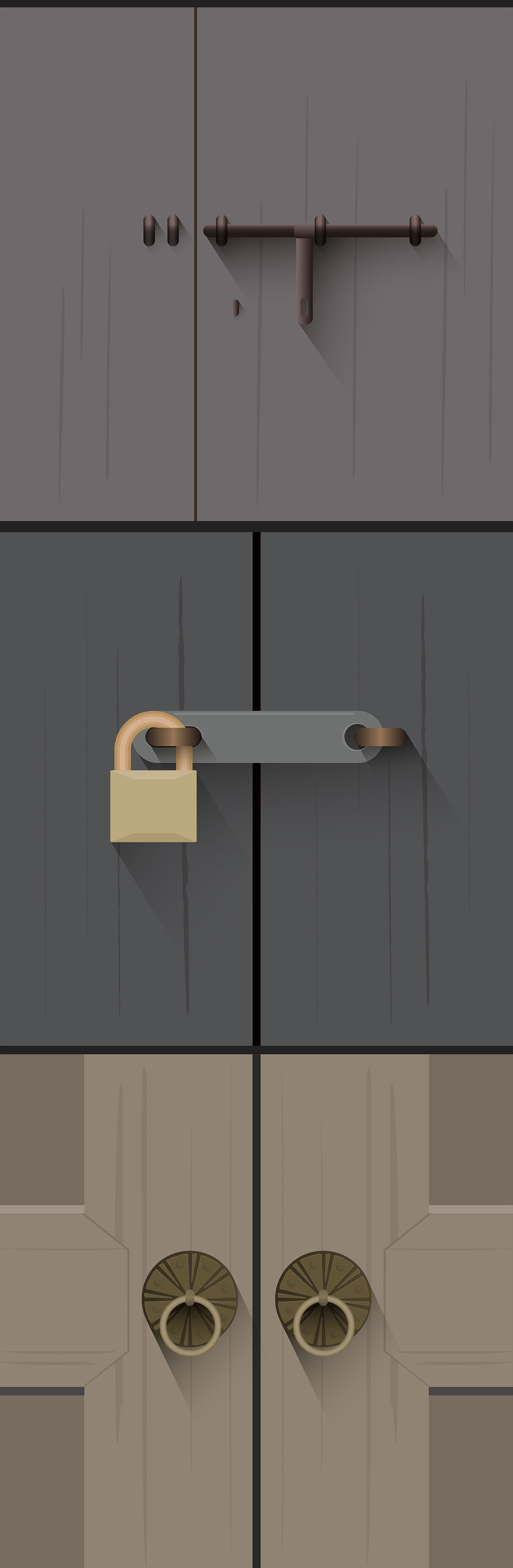 钥匙锁插图|插画|插画习作|版良 - 原创作品 - 站酷 (zcool)