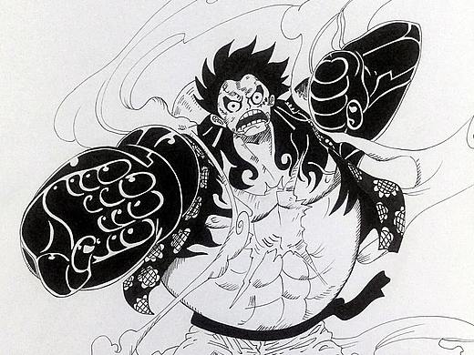 临摹了一张路飞︿(￣︶￣)︿开4档手绘插画（个人主页-ZMzI3NzQ2MzY=） - 单幅漫画 - 站酷设计师夏夕空娘口三三原创素材 - 站酷ZCOOL