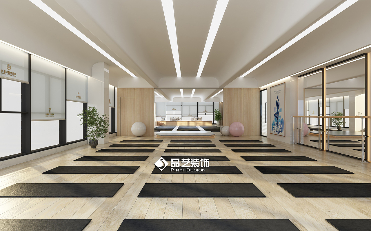 南宁富必达健身会所健身房设计（图ZMjMwMDMyMjMy） - 家装设计 - 站酷设计师品艺装饰原创素材 - 站酷ZCOOL