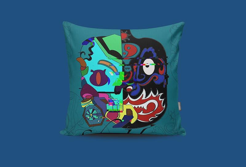 陕西关中民俗社火插画设计