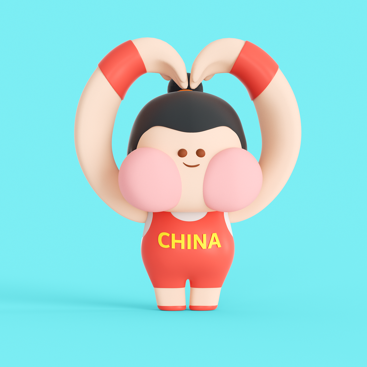 金刚芭比 比心奥运健儿 |原创ip形象设计 |平面|ip形象|ouo白日梦想家