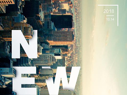 每日一练-NEW YORK  海报设计