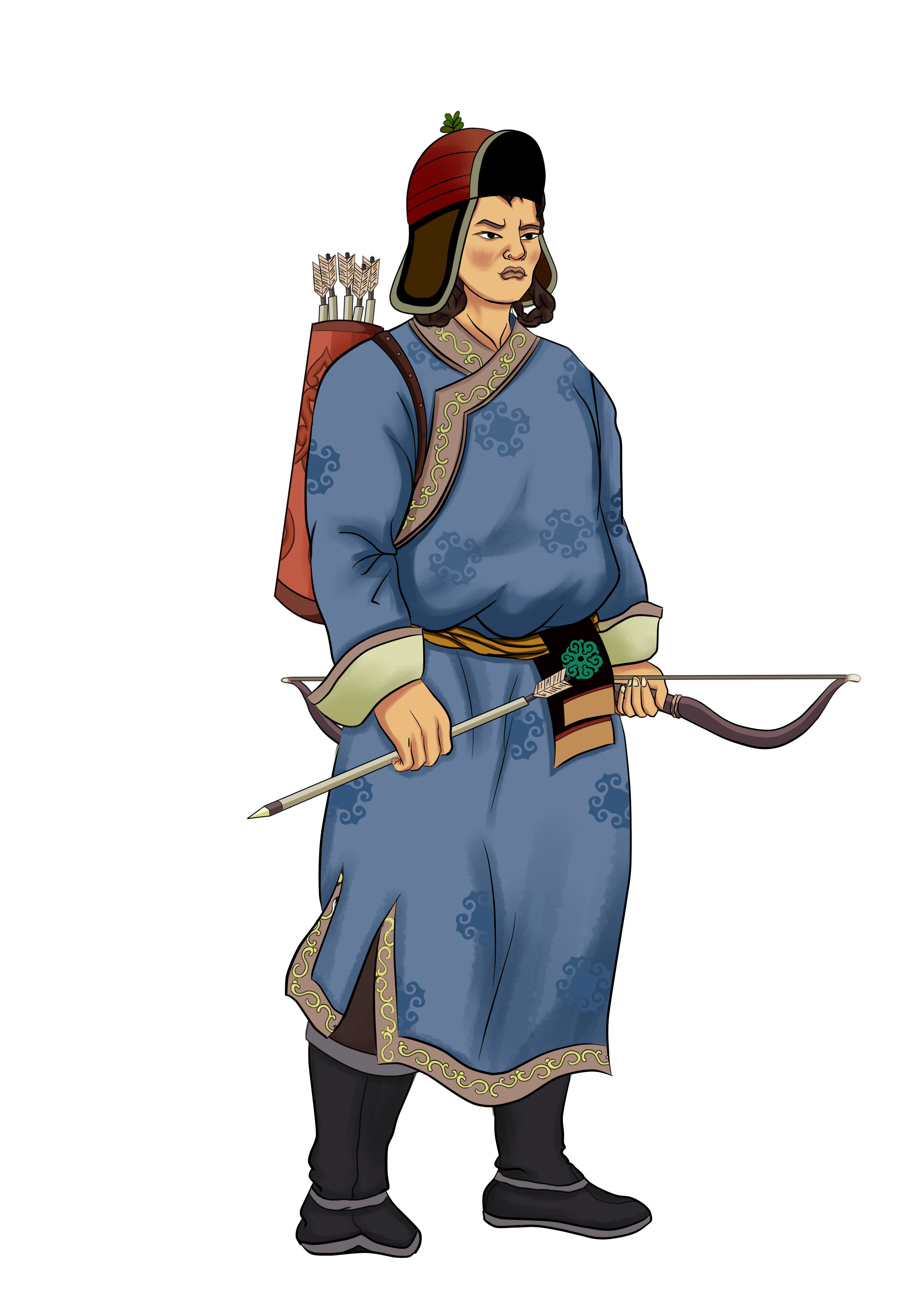 蒙古人骑马射箭