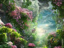 #AI創(chuàng)作實驗室#仙界花園