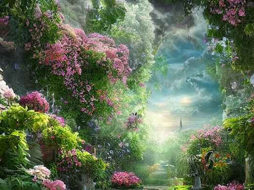 #AI创作实验室#仙界花园（个人主页-ZNjIyNTE2MDA=） - AI作品 - 站酷设计师Z01738476原创素材 - 站酷ZCOOL
