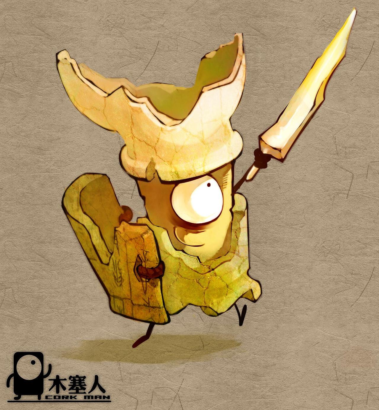 木塞人玩具系列设定（图ZMTQ0MDM4NTY=） - 概念设定 - 站酷设计师杨韩亚光原创素材 - 站酷ZCOOL