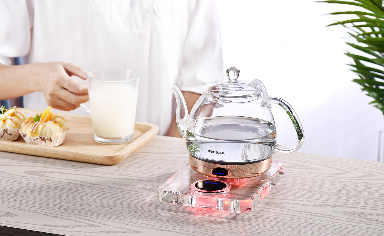 玻璃、电水壶、产品摄影