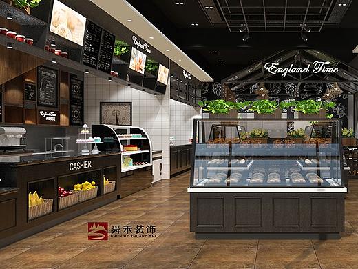 淄博店铺甜品店面包店咖啡厅装修设计--山东舜禾装饰