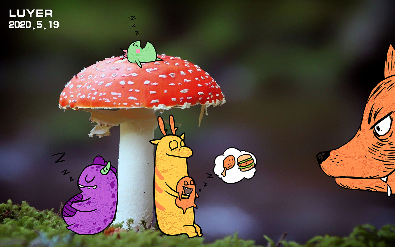 五月照片与插画结合（图ZMjEwOTUyMzAw） - 艺术插画 - 站酷设计师鹭野luyer原创素材 - 站酷ZCOOL