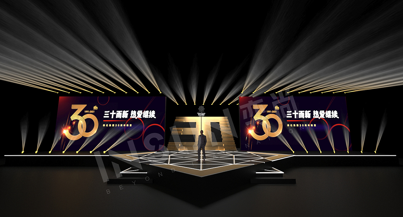 保亿2021年会以及30周年舞美过程稿