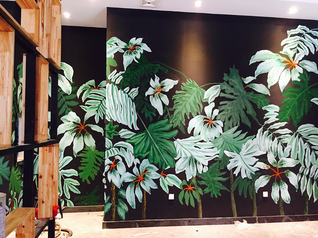 植物墙绘