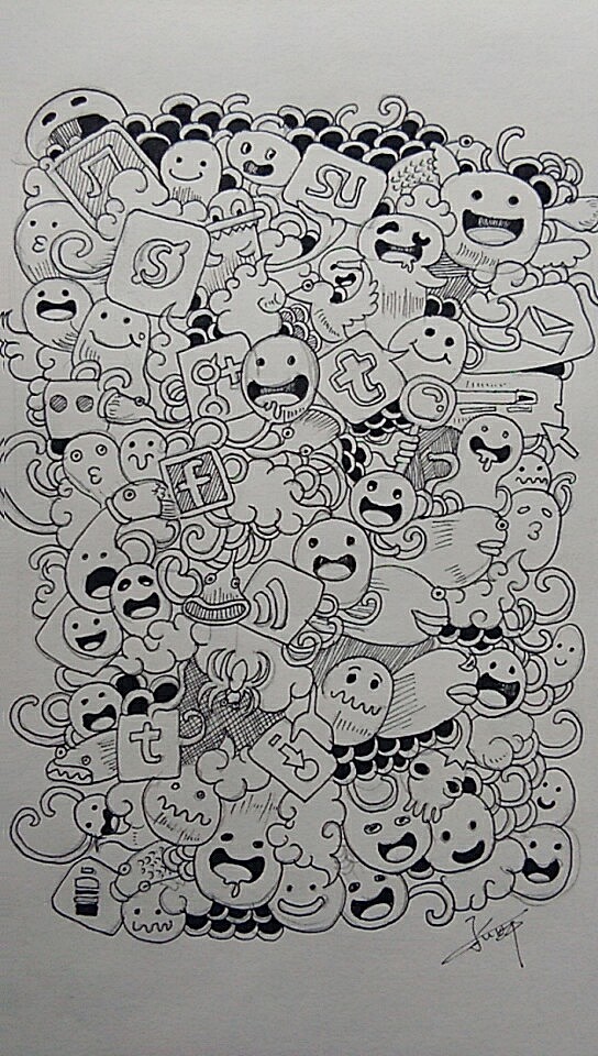 临摹Kerby Rosanes的一些涂鸦画（图ZMTA3NjQzOTc2） - 艺术插画 - 站酷设计师等等dengdeng思原创素材 - 站酷ZCOOL