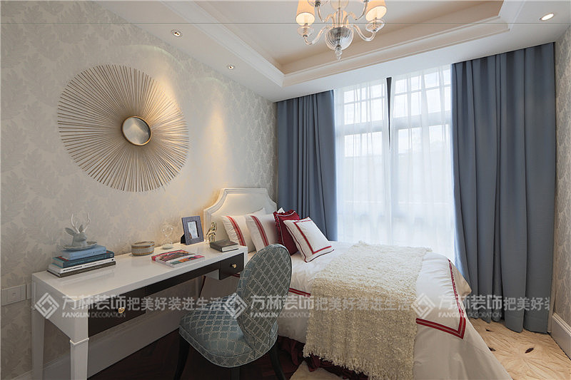 沈阳爱林整装简欧风格电视墙装修效果图