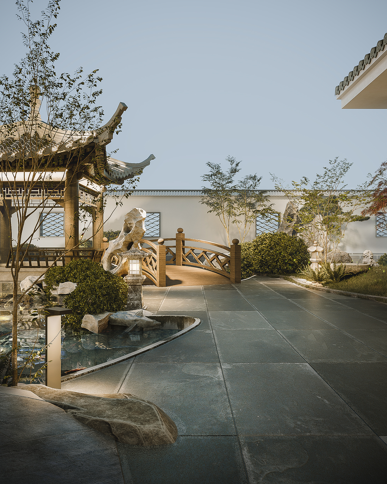 中式庭院（图ZMjM1MTI5NjA4） - 景观设计 - 站酷设计师Sunsetxxx原创素材 - 站酷ZCOOL