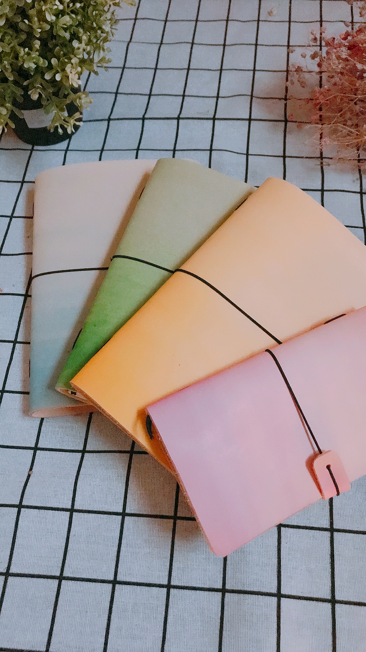 纯手工渐变色植鞣皮笔记本