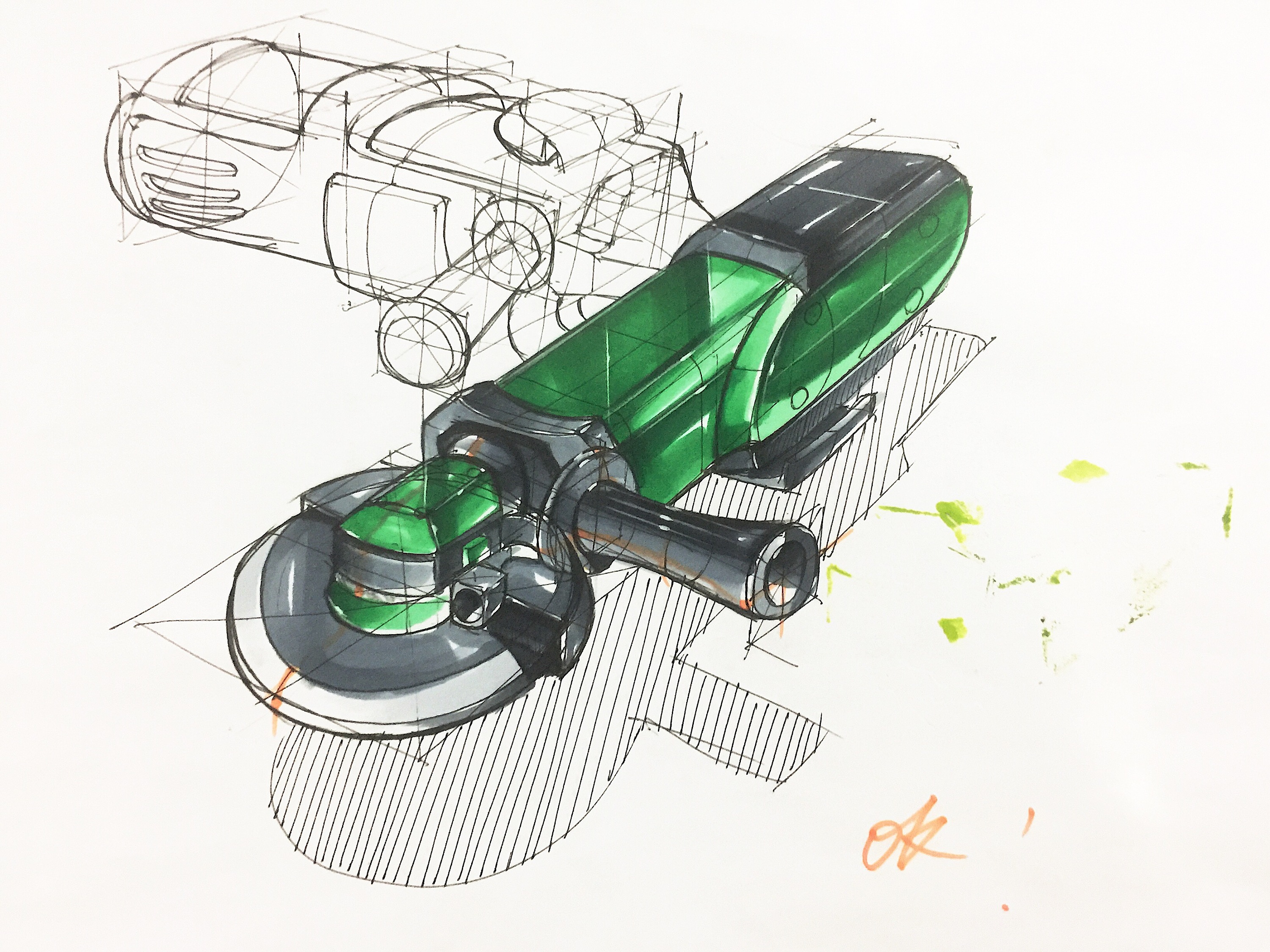 工业设计手绘马克笔技法应该这样教学